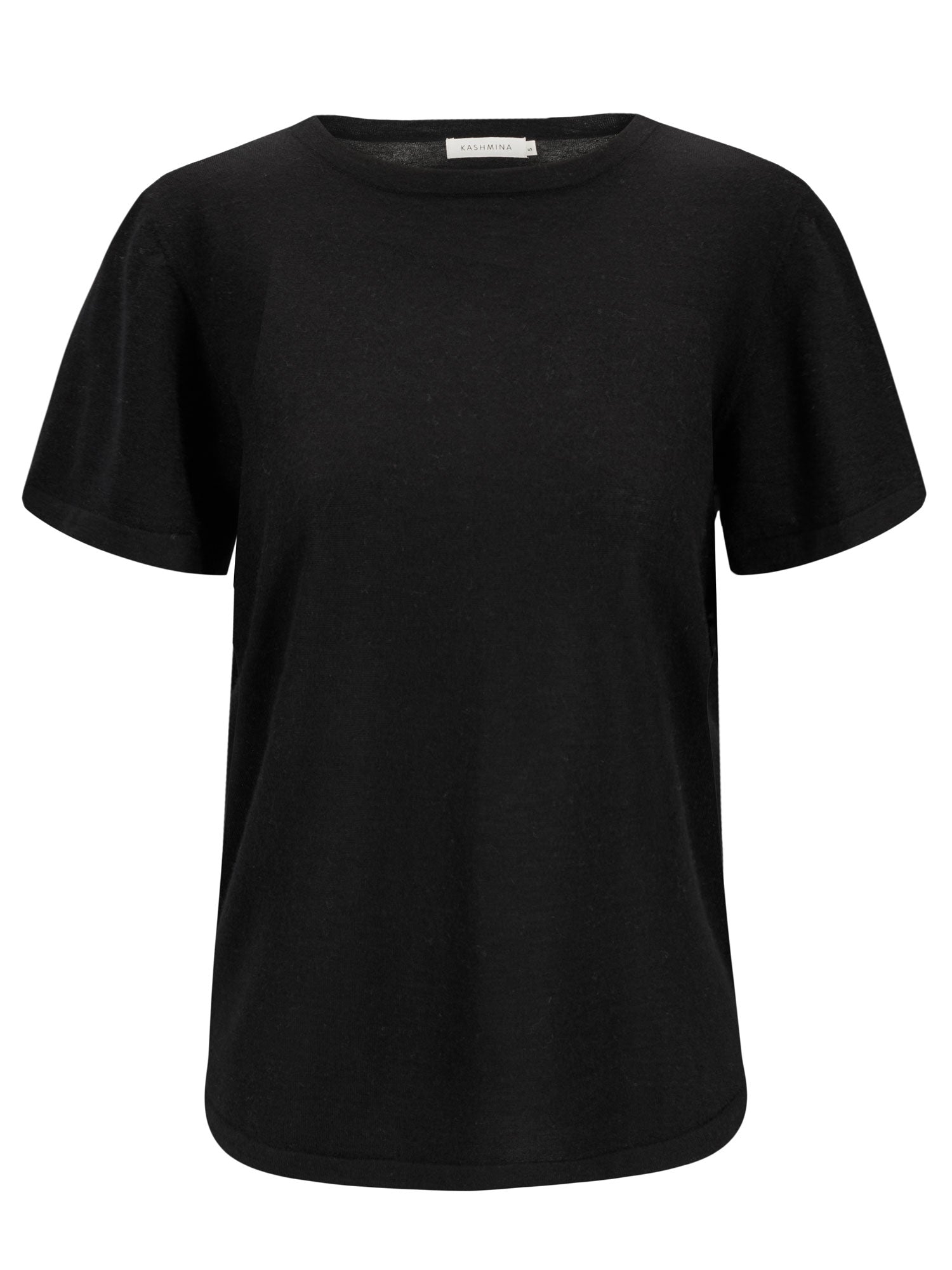 Cashmere T shirt Fresh black