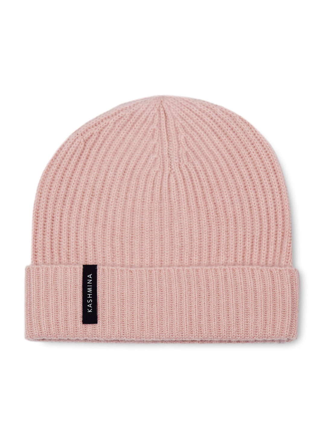 Cashmere beanie "Elli" in 100% pure cashmere. Color: Rose Glow. Scandinavian design by Kashmina.