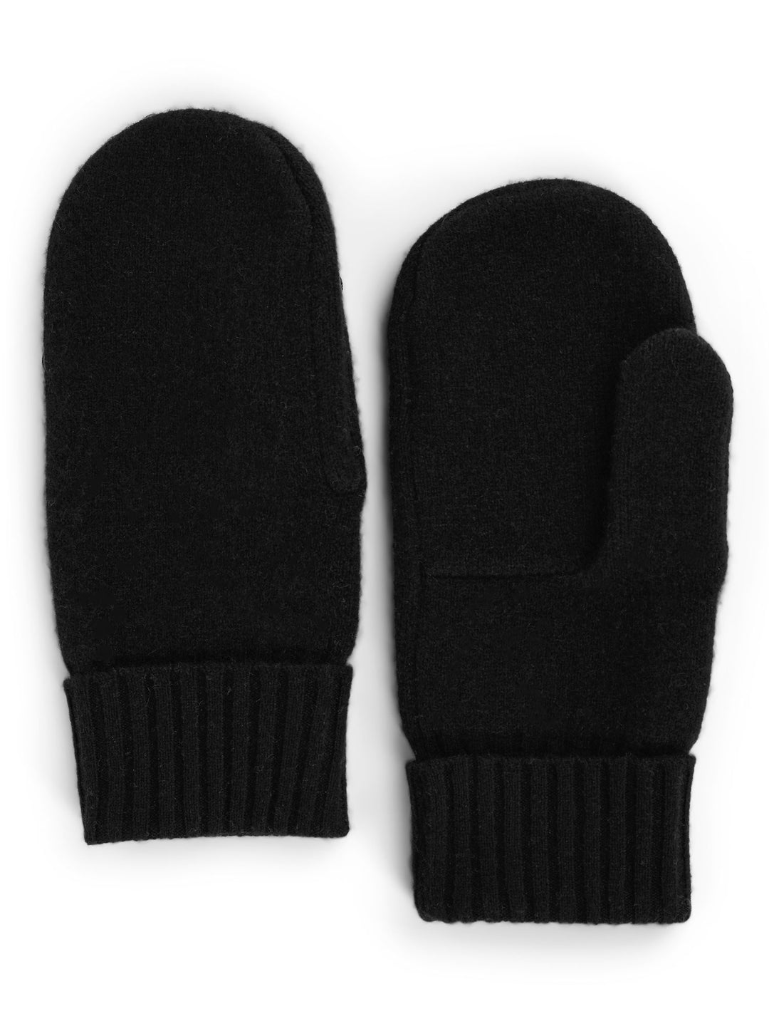 Cashmere mittens "Fryd" in 100% pure cashmere. Scandinavian design by Kashmina. Color: Black.