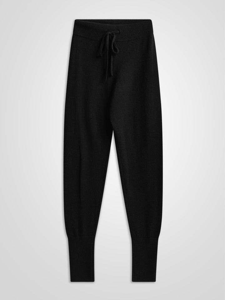 Cashmere pants "Chill" in 100% pure cashmere. Color: Black. Scandinavian design by Kashmina.