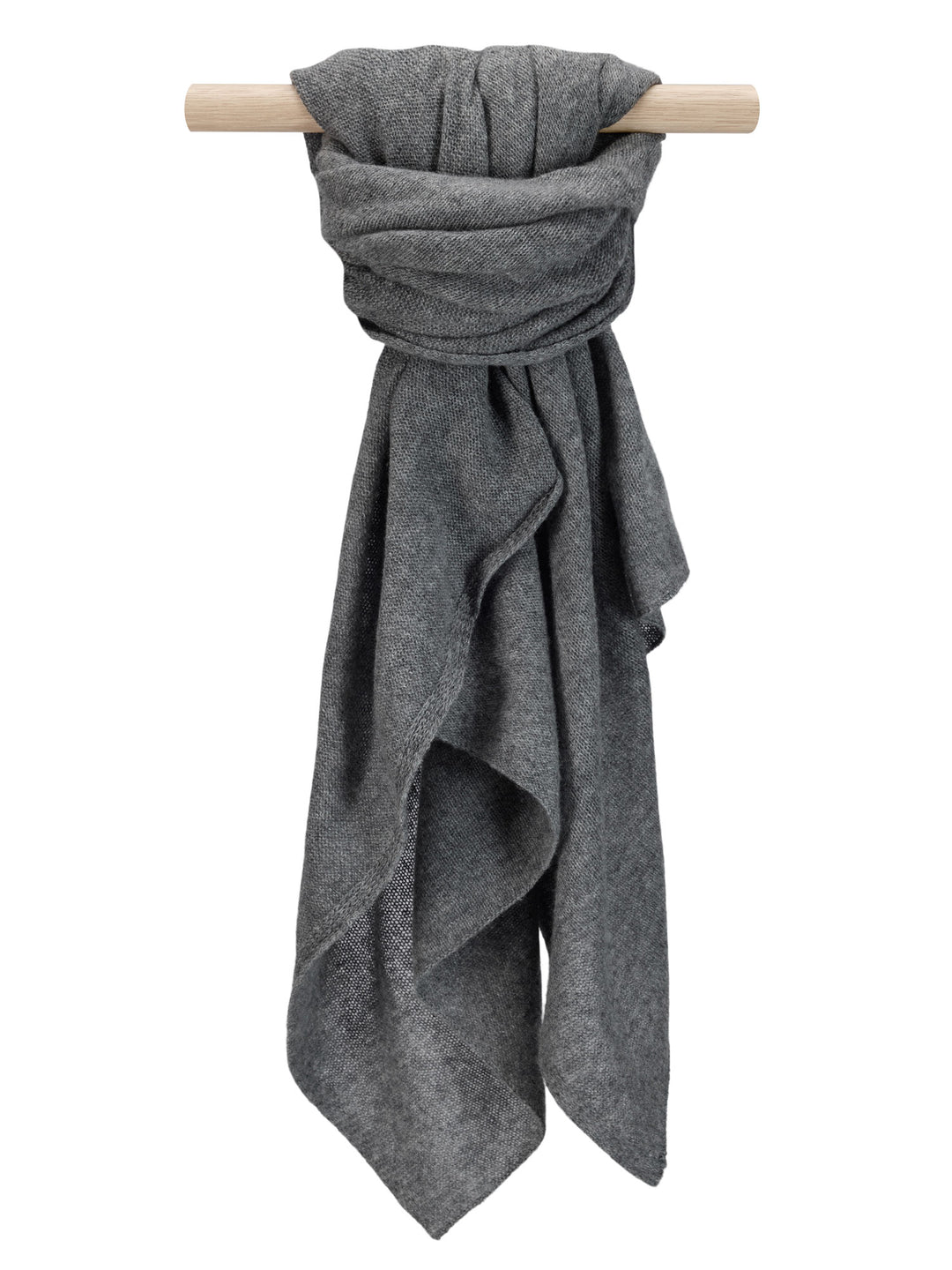 Cashmere scarf "Flow" 100% cashmere from Kashmina. Norwegian design. Color: Dark Grey.