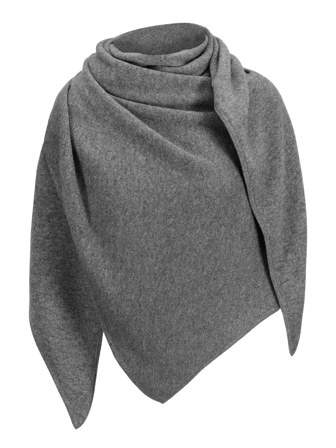 Cashmere scarf "Triangle" in 100% pure cashmere. Scandinavian design by Kashmina of Norway. Color: Dark Grey.