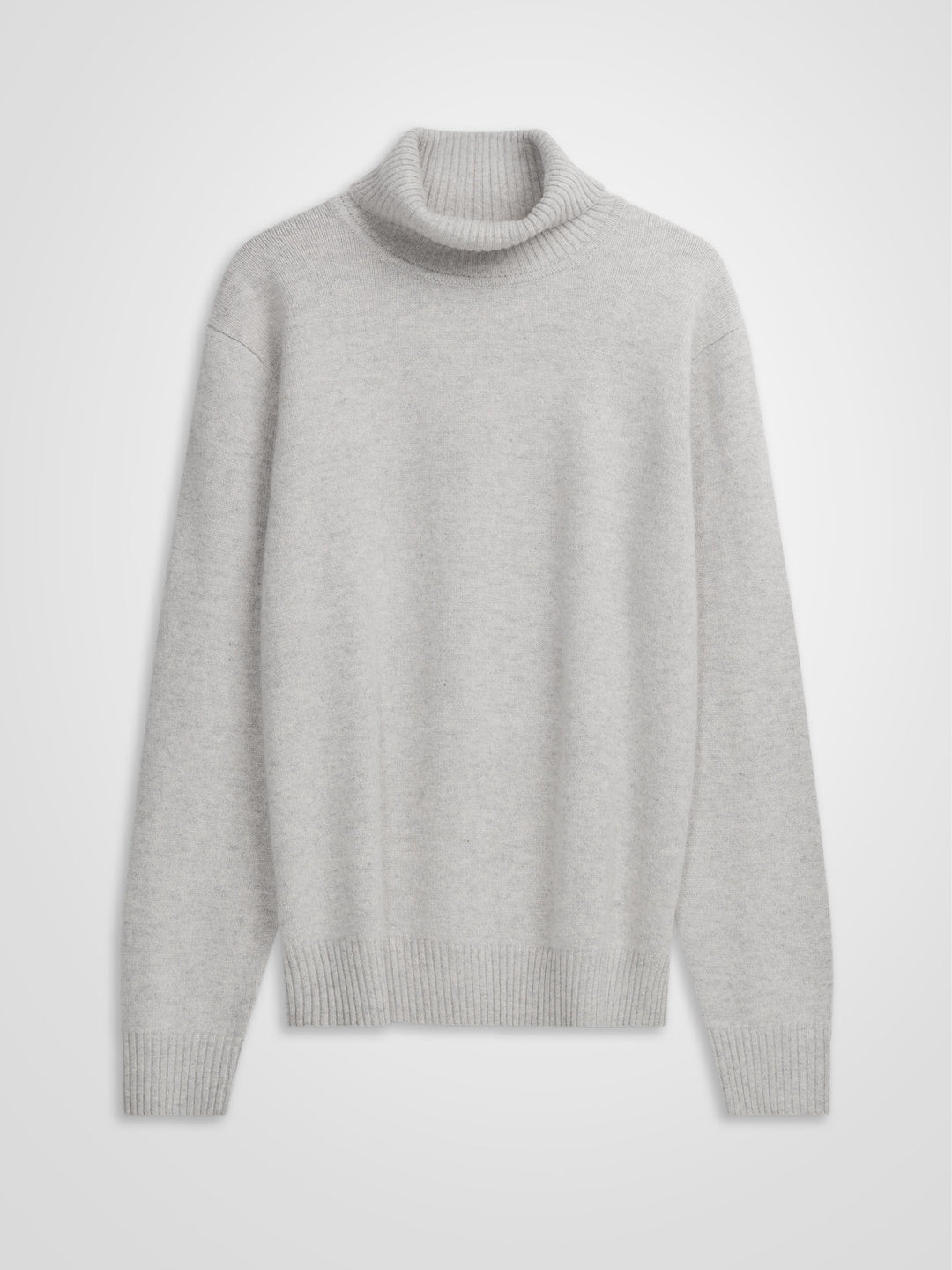 kashmina turtle neck cashmere sweater milano light grey wool Scandinavian design sustainable fashion