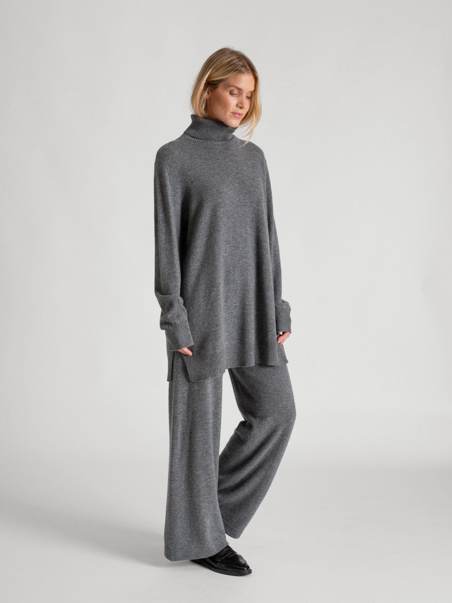 Cashmere sweater and hot sale pants set