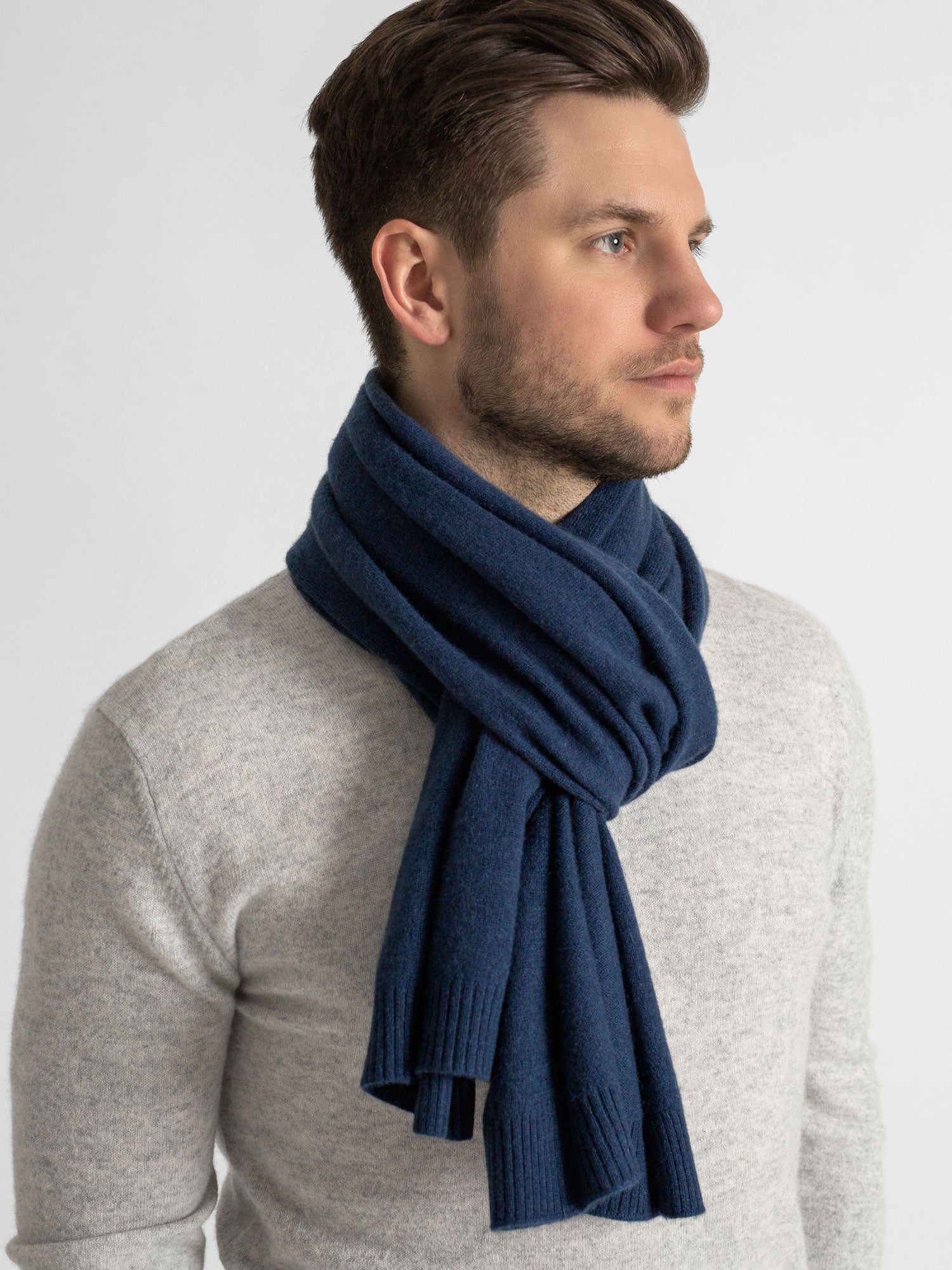 Men cashmere scarves Kashmina of Norway