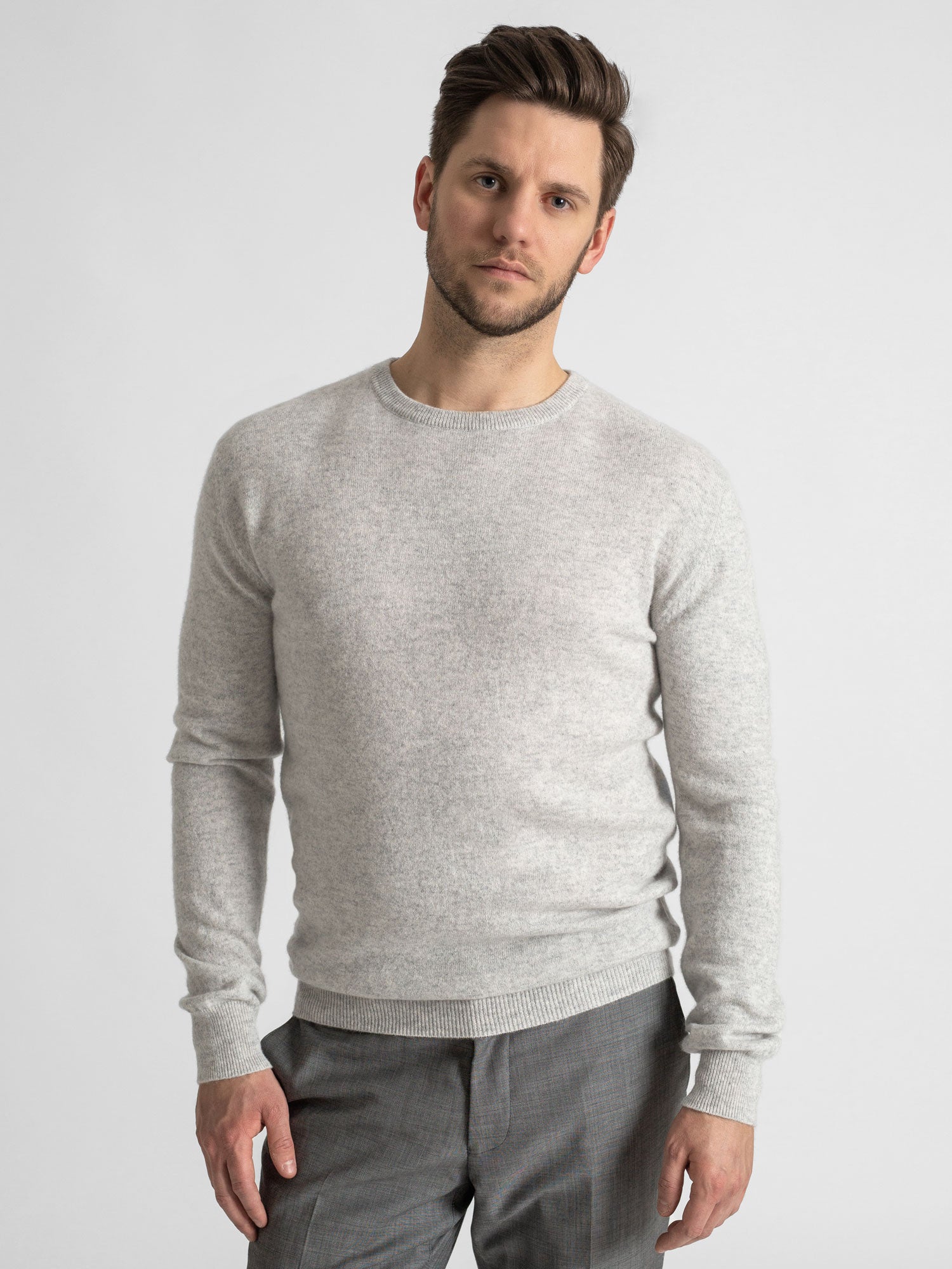 Mens heather outlet grey sweater