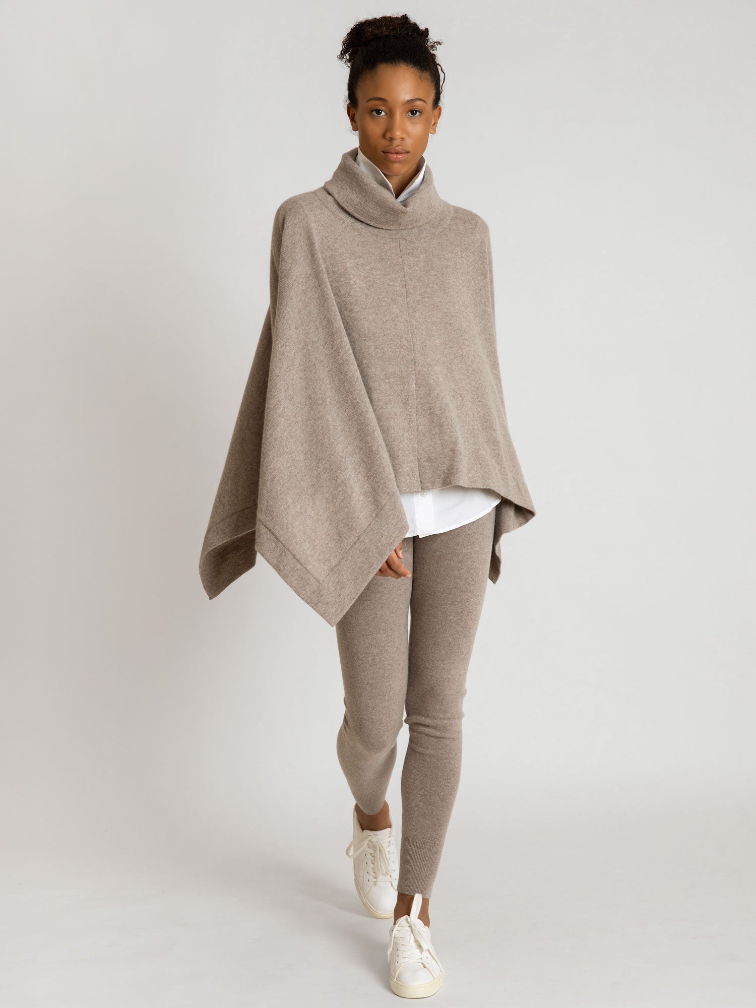 Cashmere on sale poncho sweater